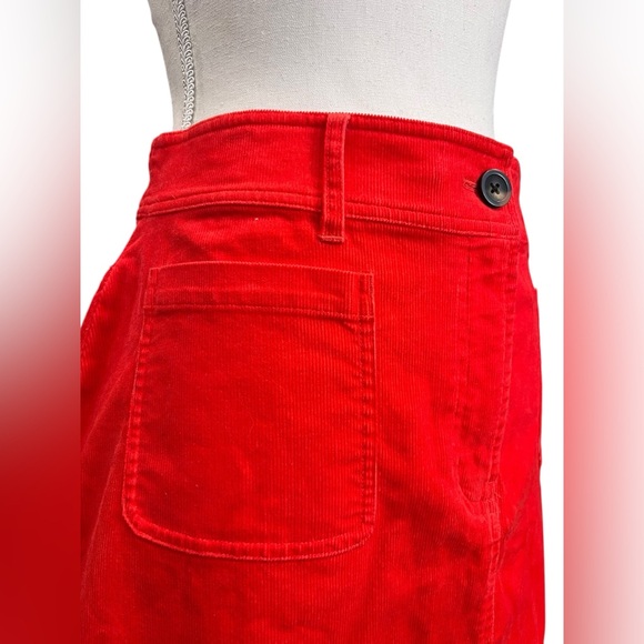 Boden Red Corduroy Mini Skirt US 12 Petite NWT - Picture 3 of 10